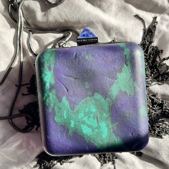 Monika Chiang Tie Dye Evening Bag/Clutch/Purse/Crossbody - Picture 2 of 2